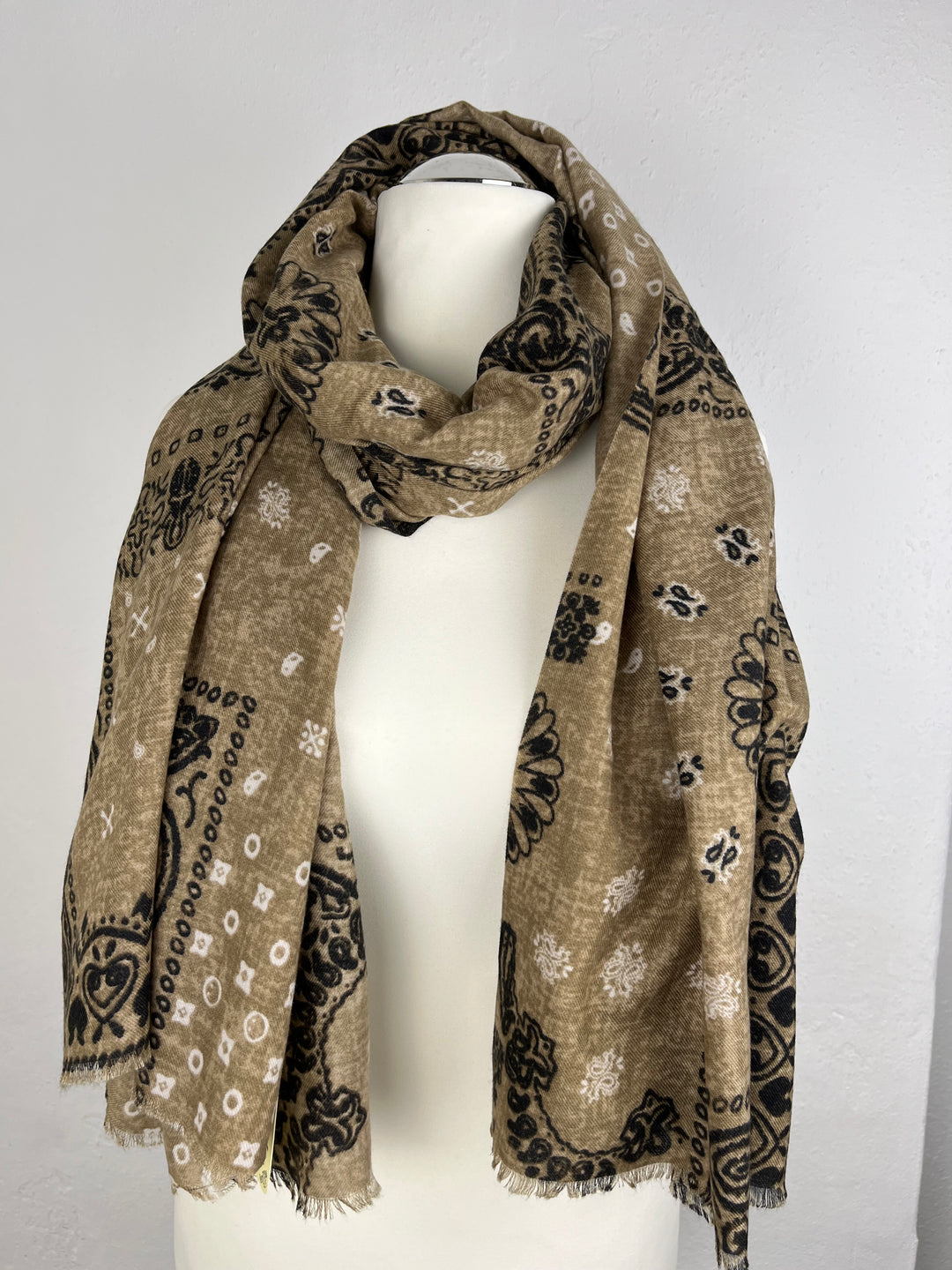 Schal Paisleymix, braun