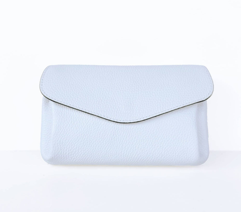 Lederhandtasche mit breitem, gemustertem Schultergurt von Bella Vita - Mode & Lifestyle