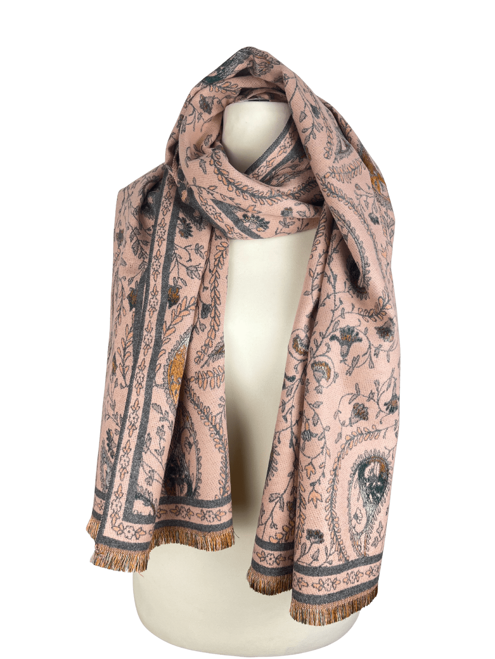 Schal mit Paisleymuster, rosa von Bella Vita - Mode & Lifestyle