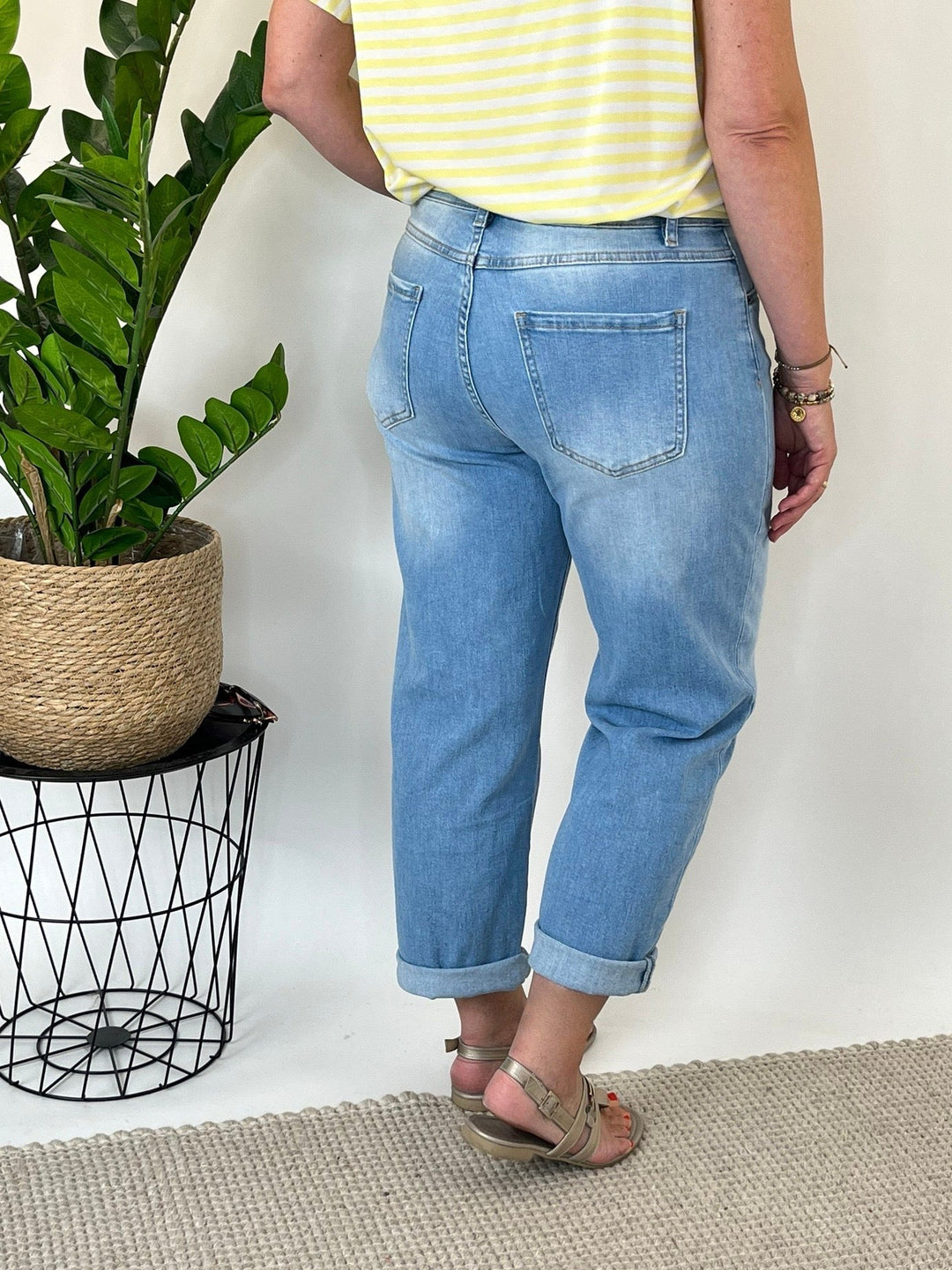 7/8-Jeans Wide Leg, blue bleached von Bella Vita - Mode &amp; Lifestyle