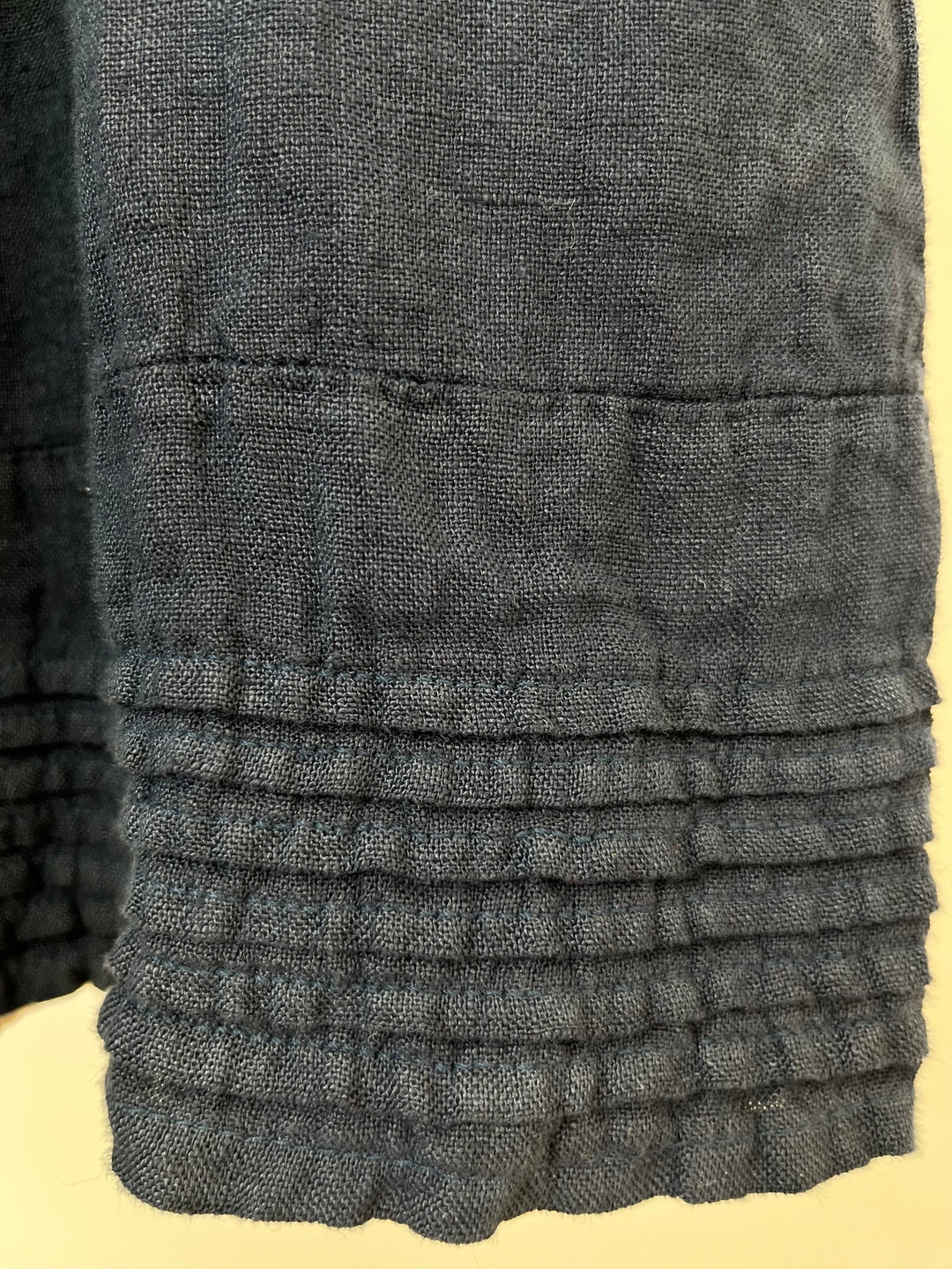 7/8-Leinenhose mit Zierfalten, marine von Bella Vita - Mode &amp; Lifestyle