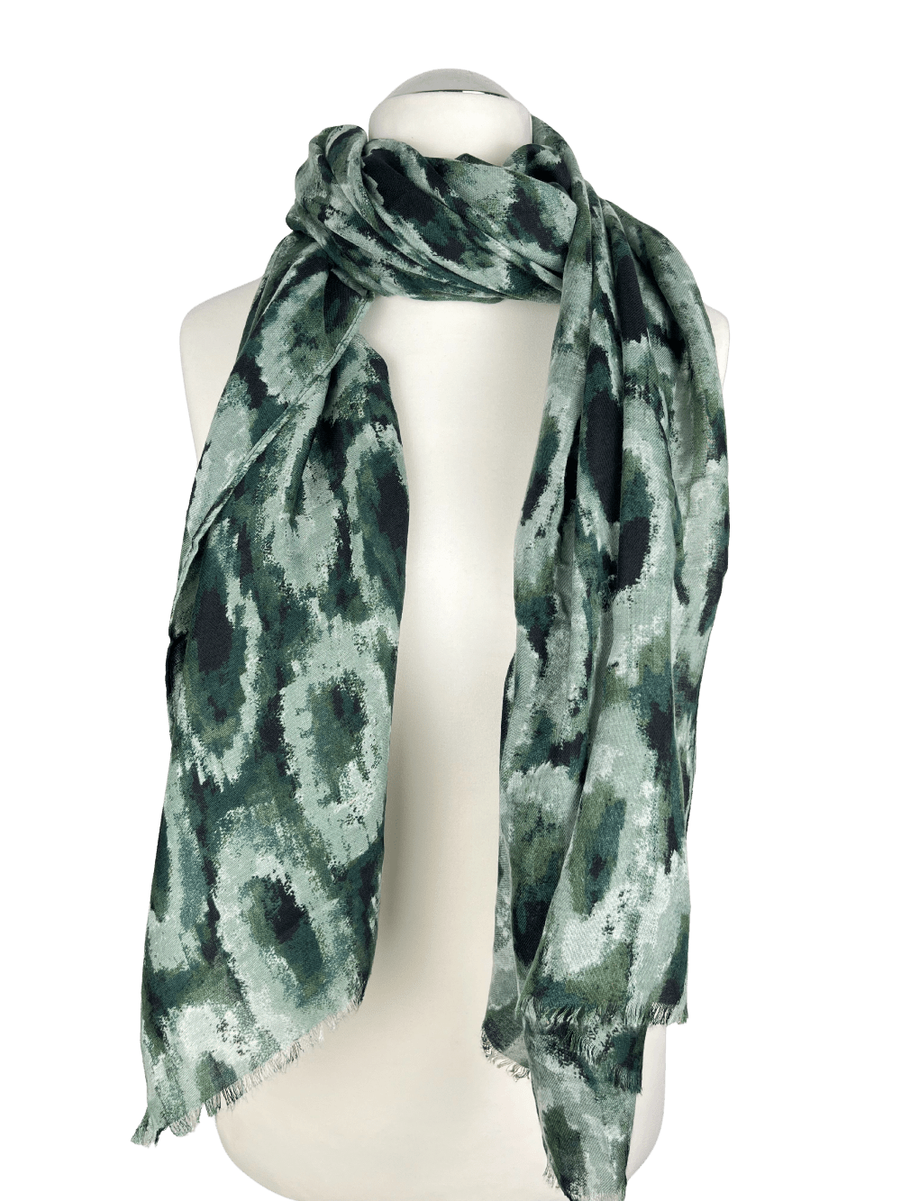 Leichter Schal grafisch, khaki von Bella Vita - Mode & Lifestyle