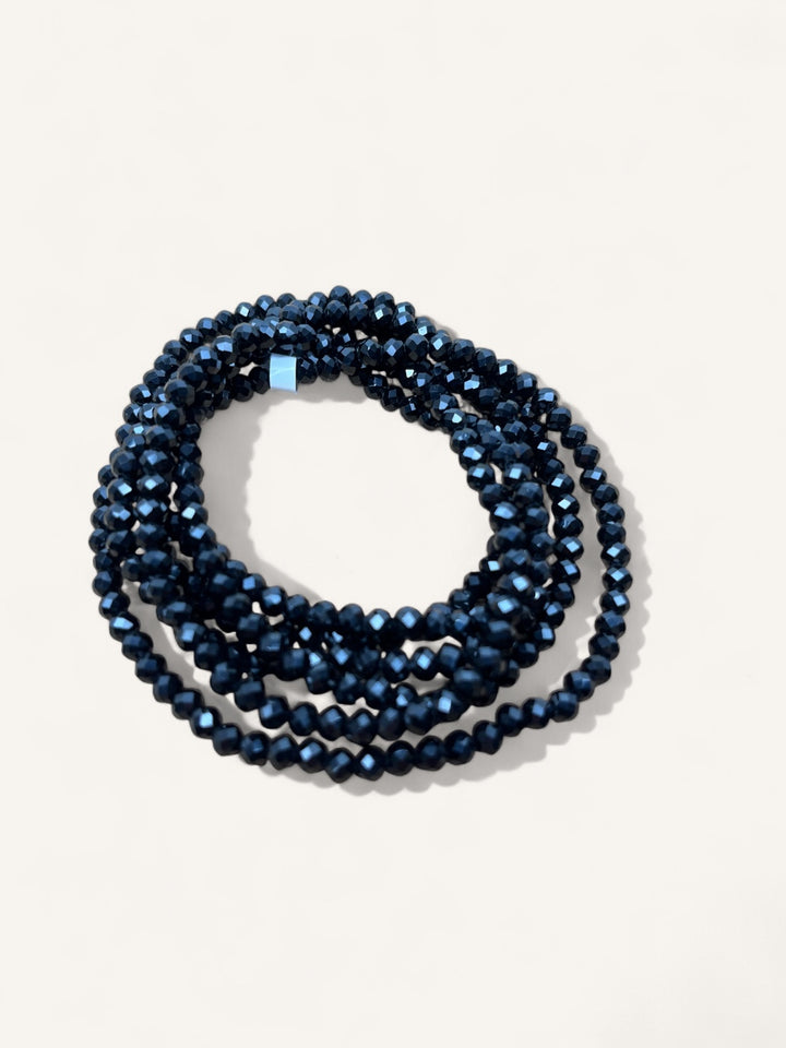 Armband aus Glassteinen, schwarz von Bella Vita - Mode &amp; Lifestyle