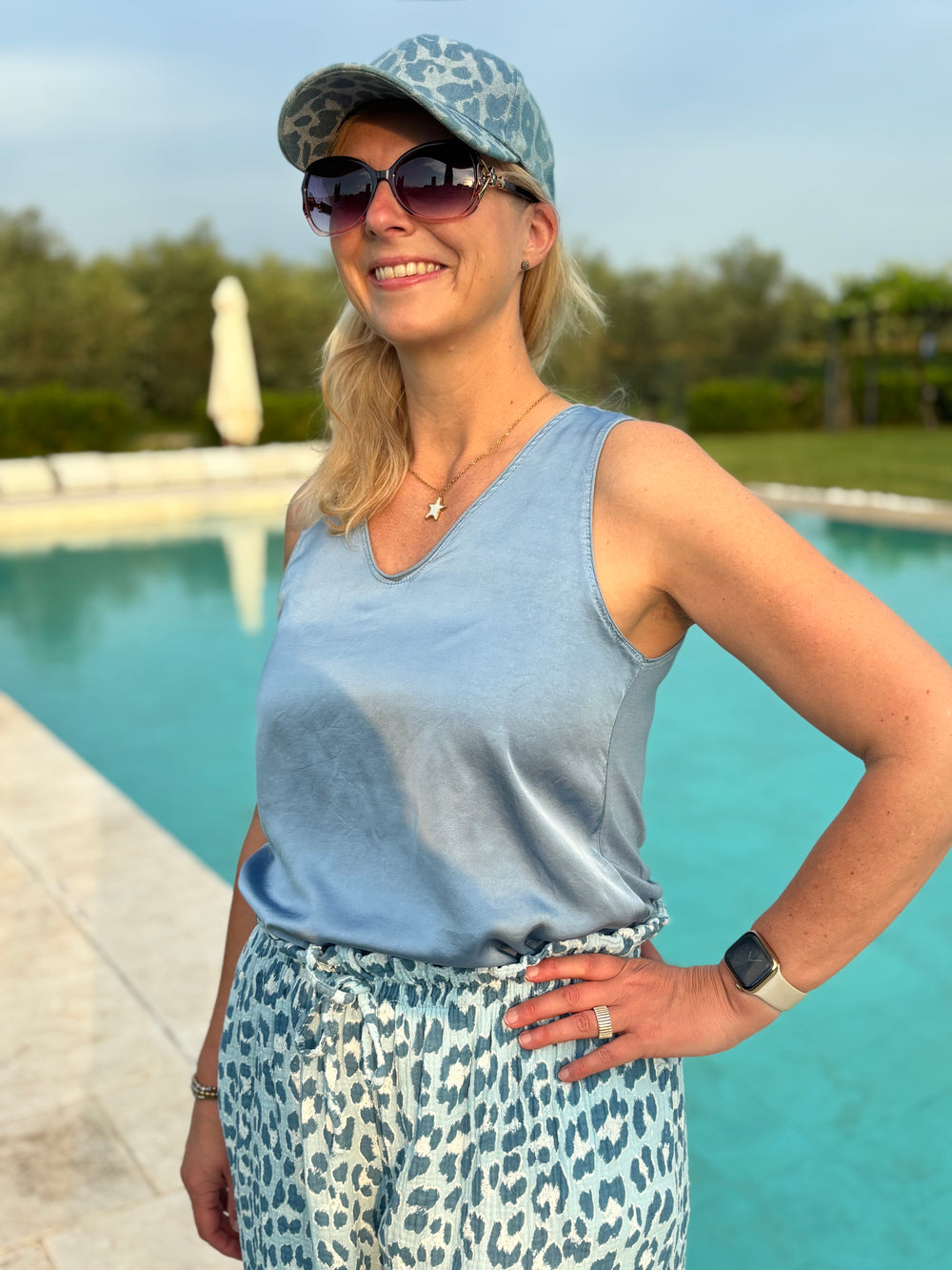 Basecap Leo, jeansblau von Bella Vita - Mode & Lifestyle