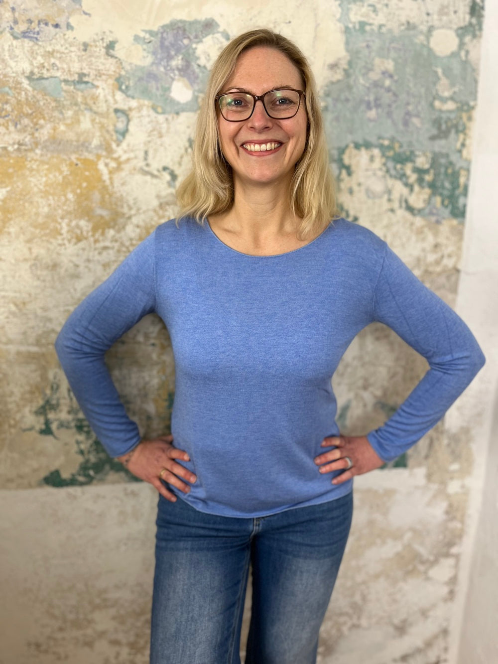 Basic-Pullover mit Rundhalsausschnitt, H/W von Bella Vita - Mode & Lifestyle