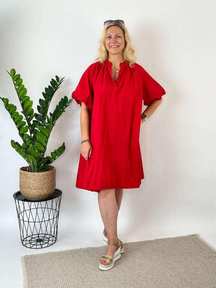 Baumwollkleid Summer Flair, rot von Bella Vita - Mode &amp; Lifestyle