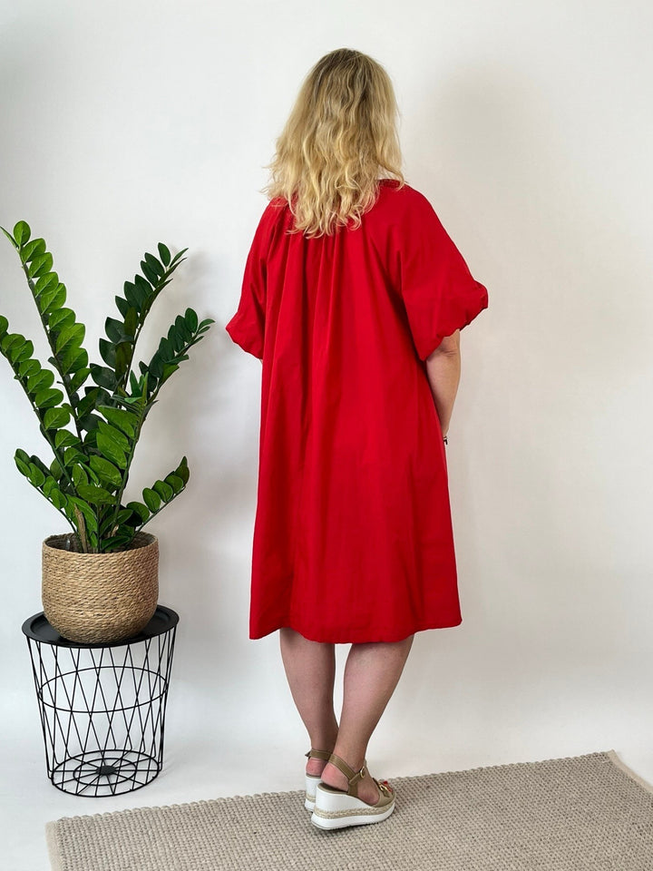 Baumwollkleid Summer Flair, rot von Bella Vita - Mode &amp; Lifestyle
