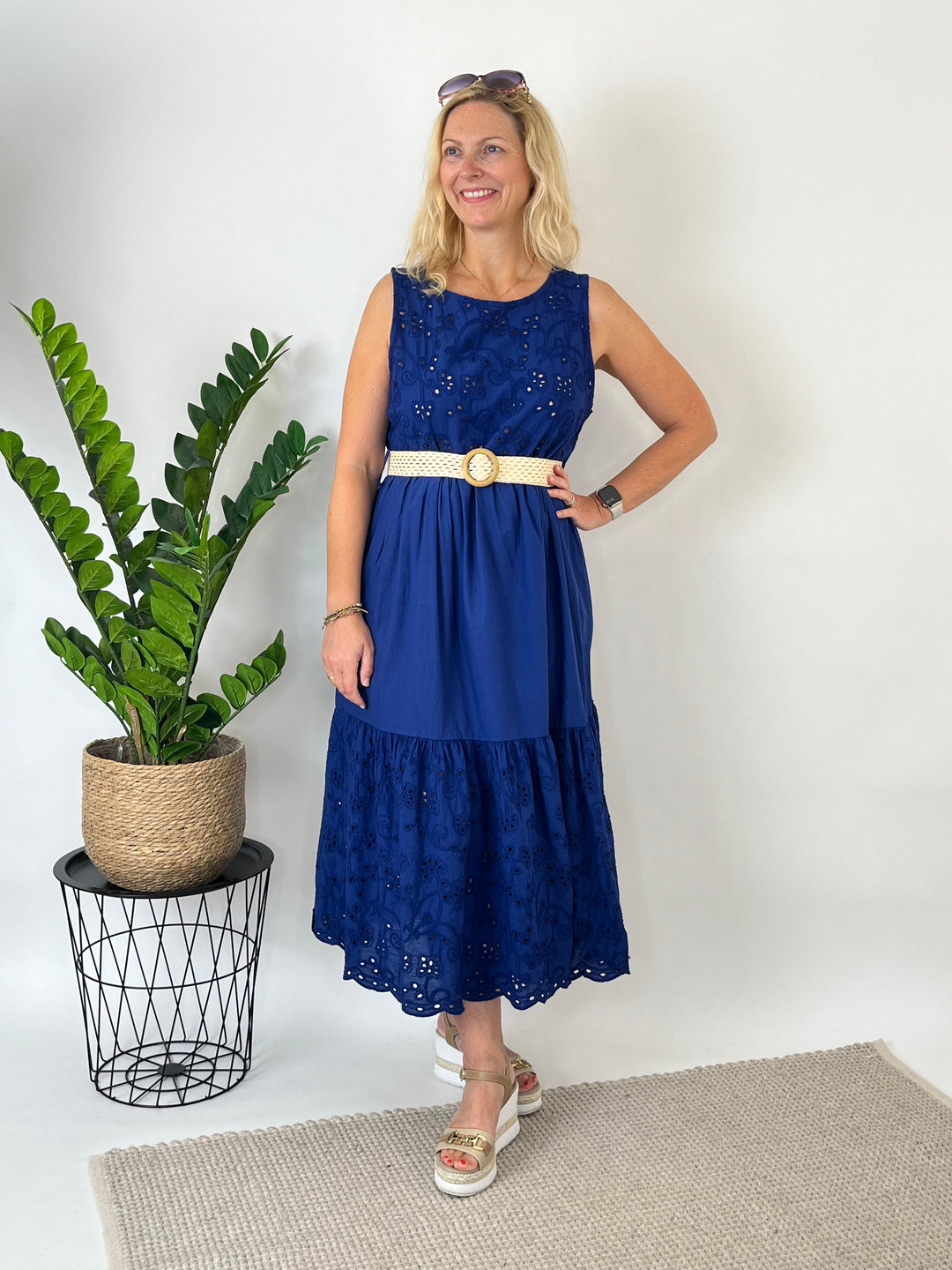 Baumwollkleid Summer Romance, marine von Bella Vita - Mode &amp; Lifestyle