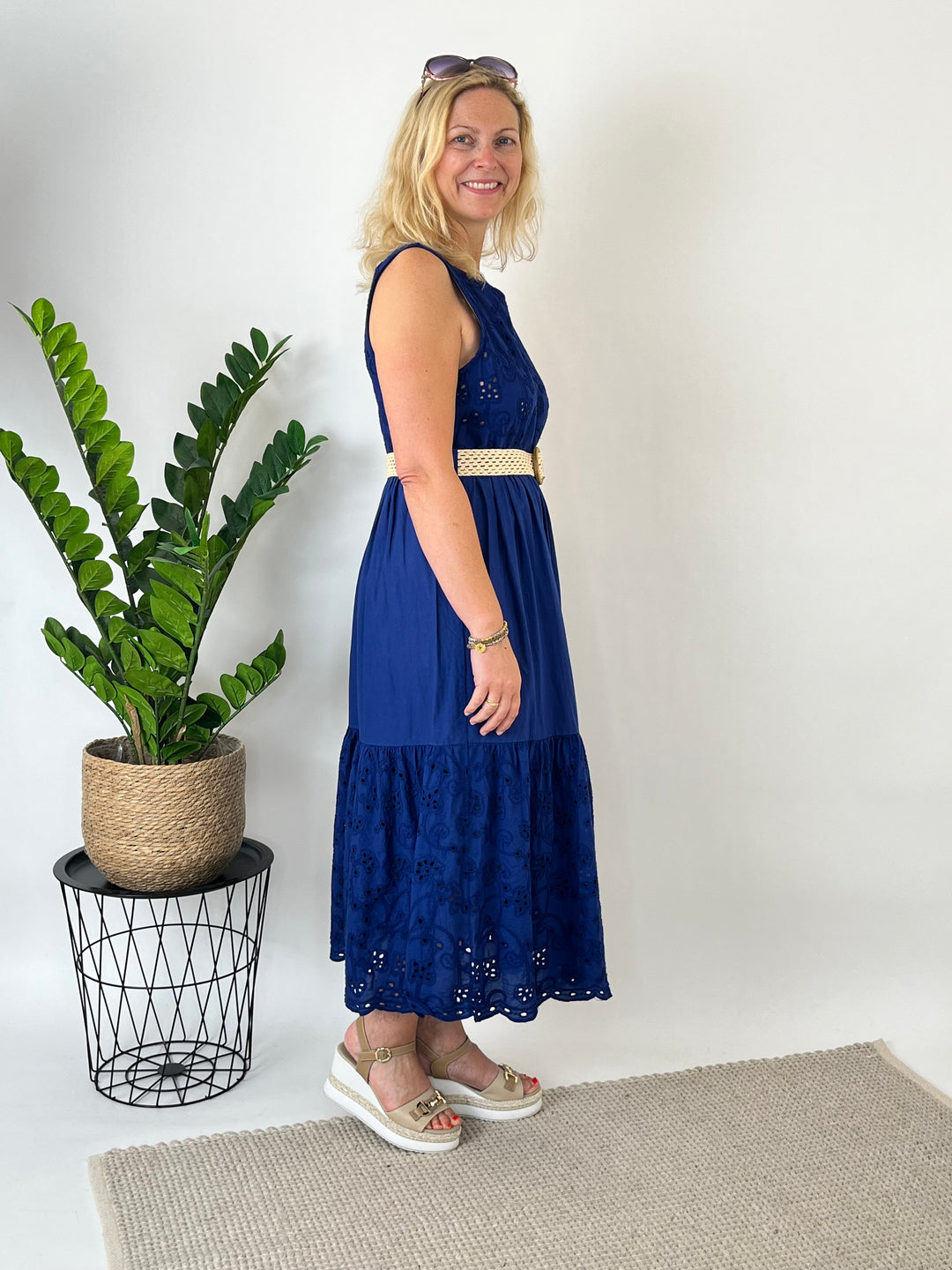 Baumwollkleid Summer Romance, marine von Bella Vita - Mode &amp; Lifestyle