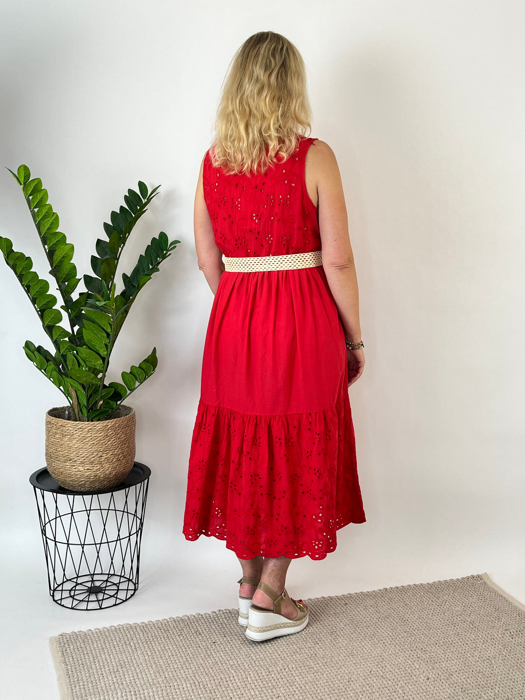 Baumwollkleid Summer Romance, rot von Bella Vita - Mode &amp; Lifestyle