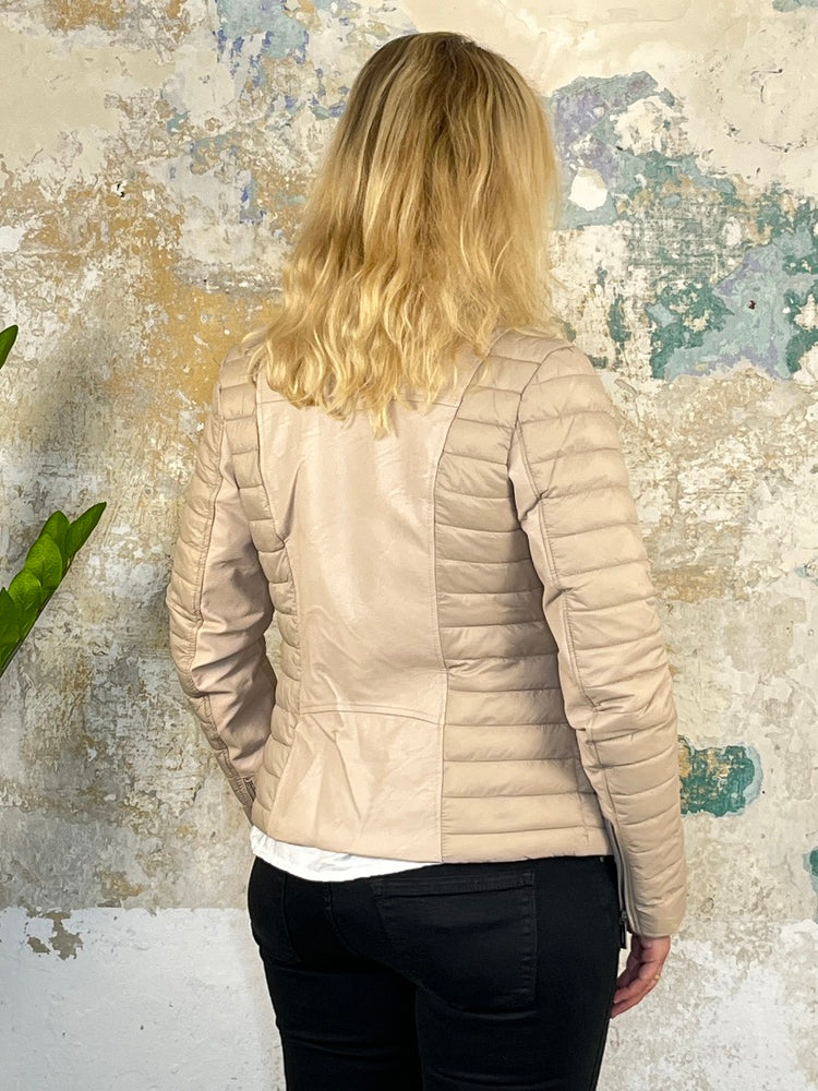 Bikerjacke im Materialmix von Bella Vita - Mode &amp; Lifestyle