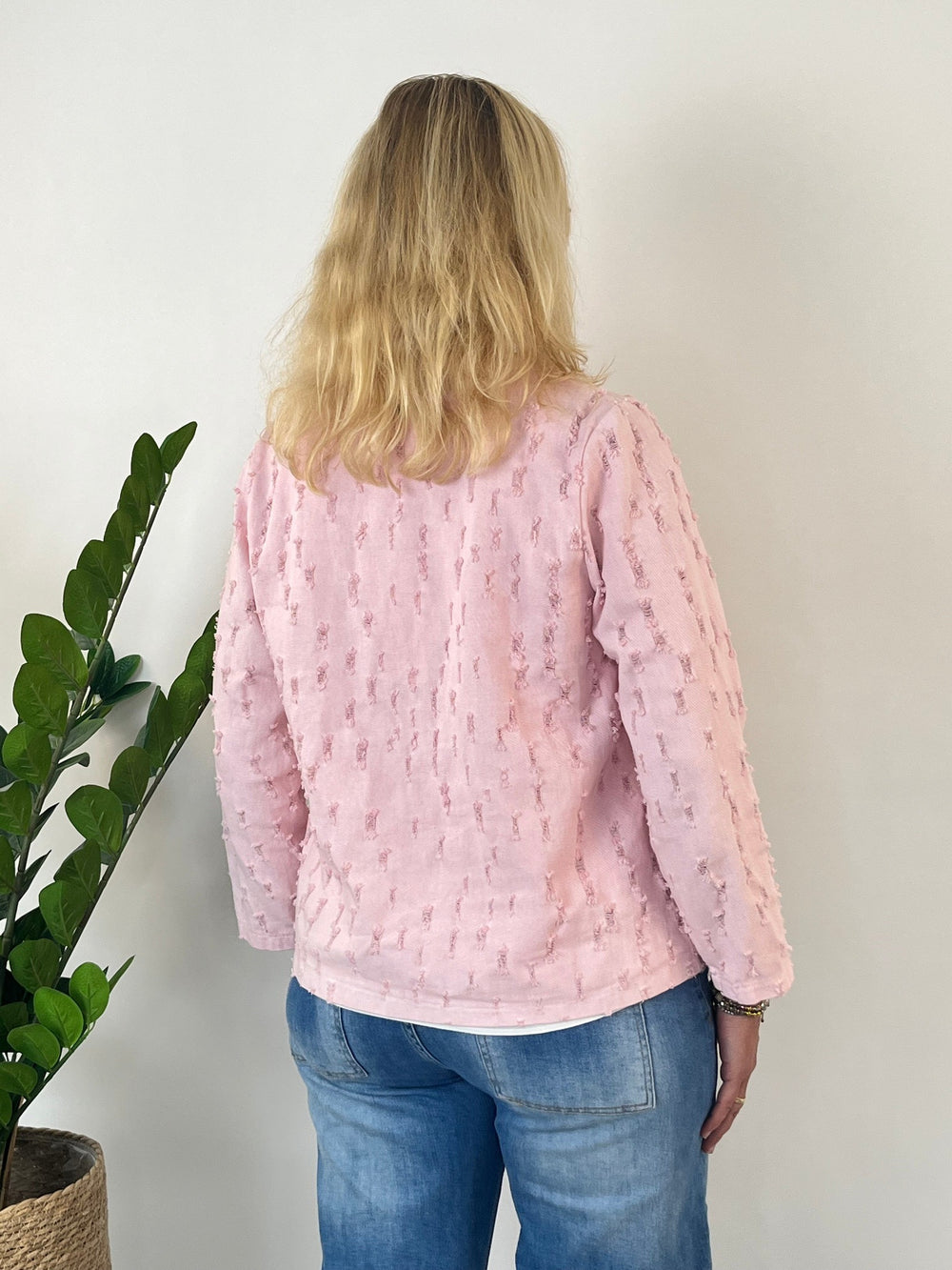 Blazer aus Strukturware, rosa von Bella Vita - Mode & Lifestyle