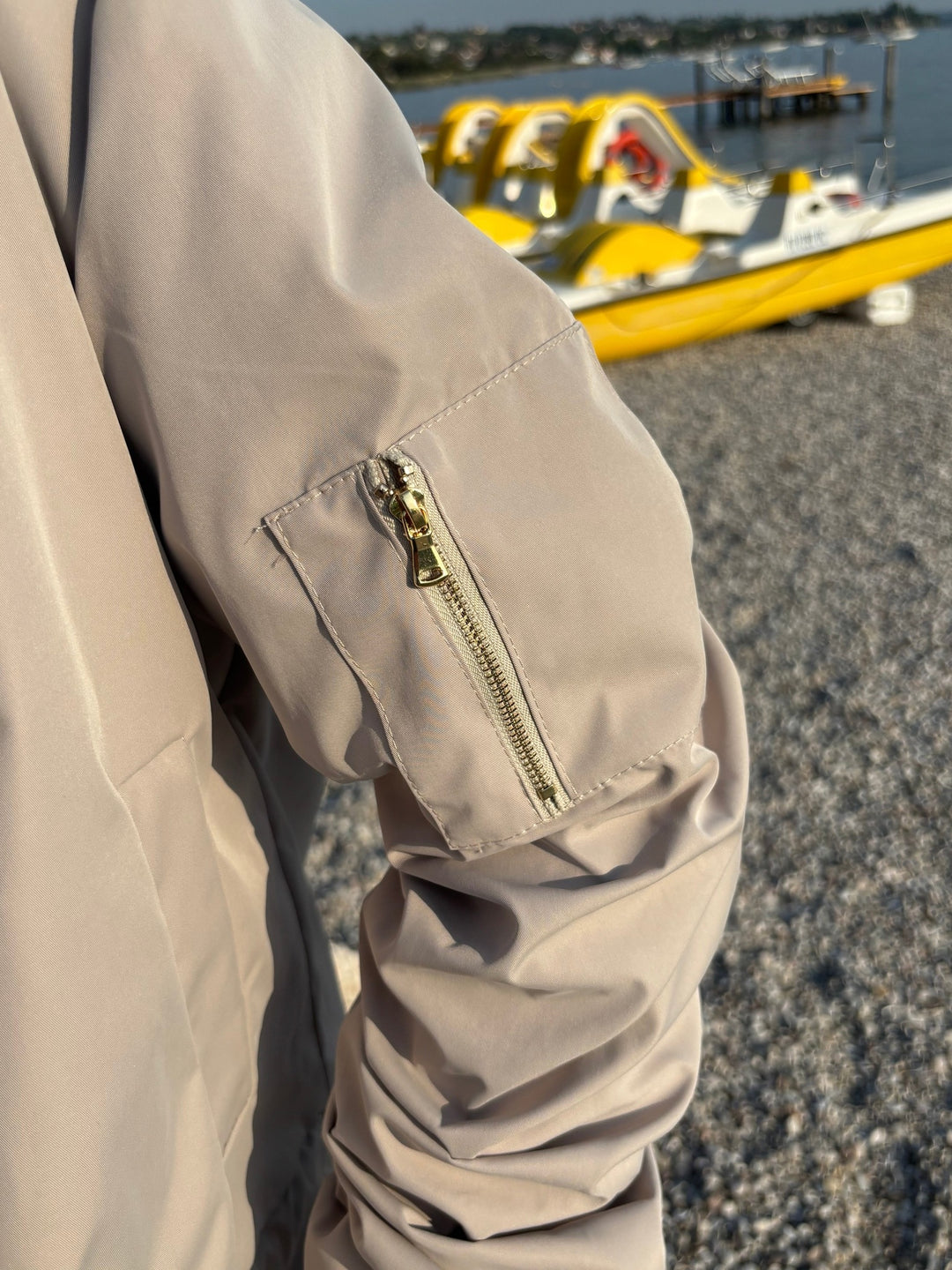 Blouson mit Tunnelzug, beige von Bella Vita - Mode &amp; Lifestyle