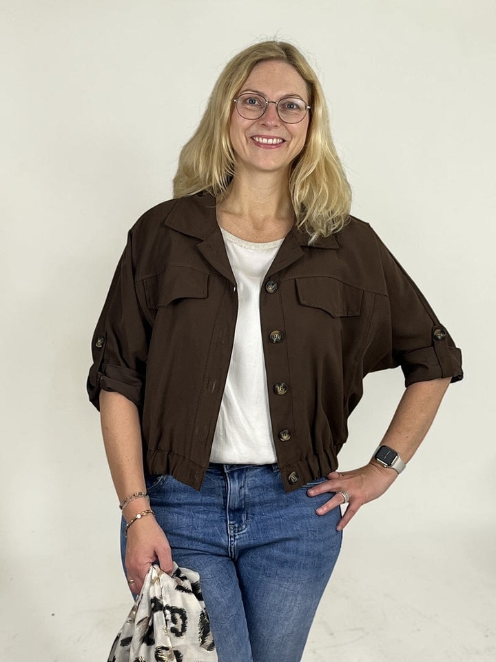 Blousonjacke kurze Form, braun von Bella Vita - Mode &amp; Lifestyle