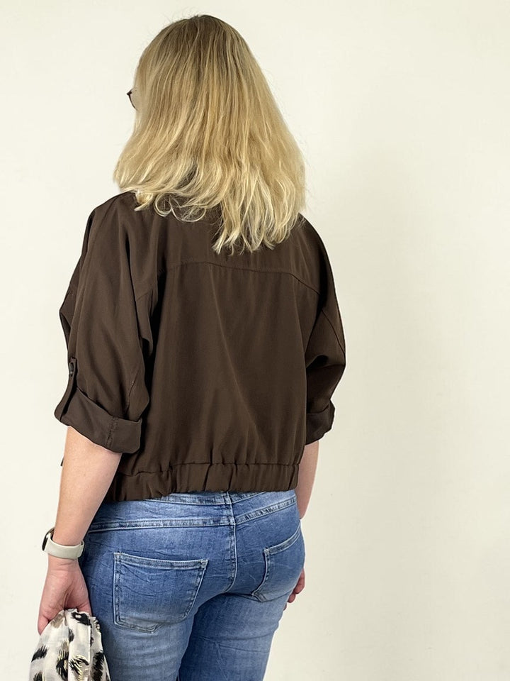 Blousonjacke kurze Form, braun von Bella Vita - Mode &amp; Lifestyle