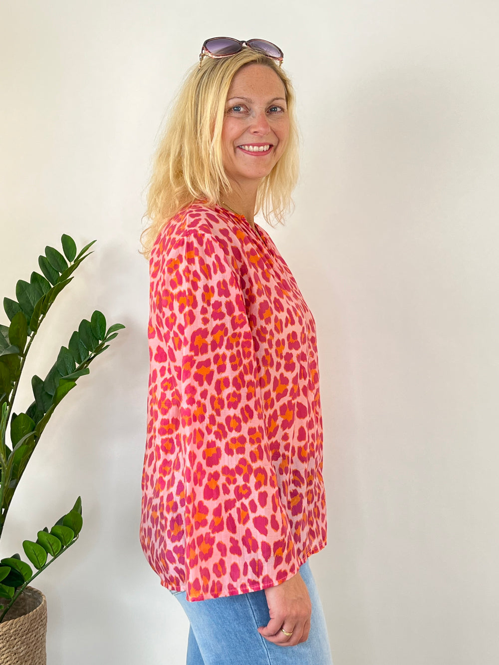 Bluse Wild Chic, pink-orange von Bella Vita - Mode & Lifestyle