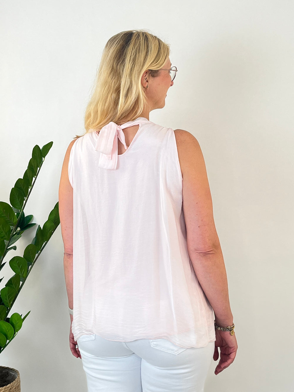 Blusentop mit Seide, rosa von Bella Vita - Mode & Lifestyle