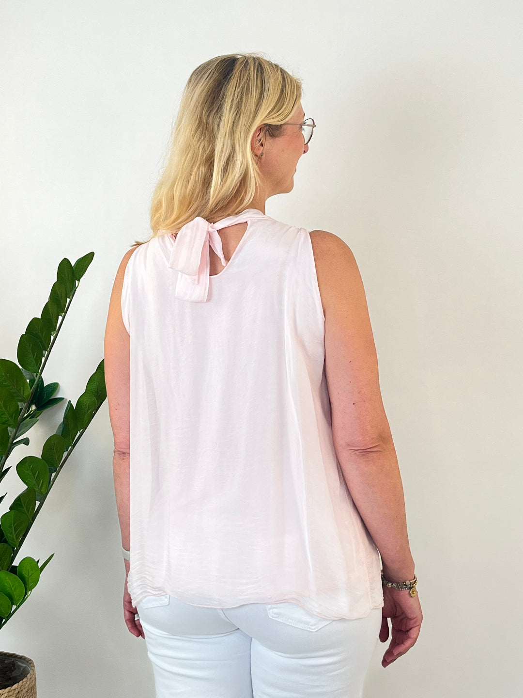 Blusentop mit Seide, rosa von Bella Vita - Mode &amp; Lifestyle