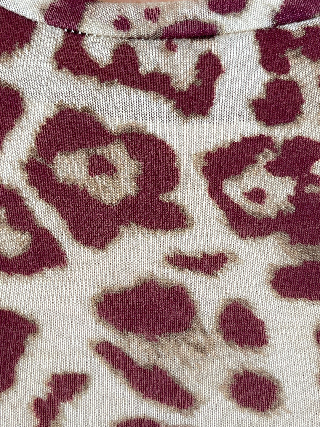 Nahaufnahme Viskose-Cashmere-Mischung Stofftextur des Shirts