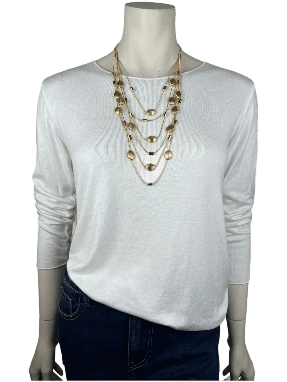 Collier mehrreihig, goldfarben von Bella Vita - Mode & Lifestyle