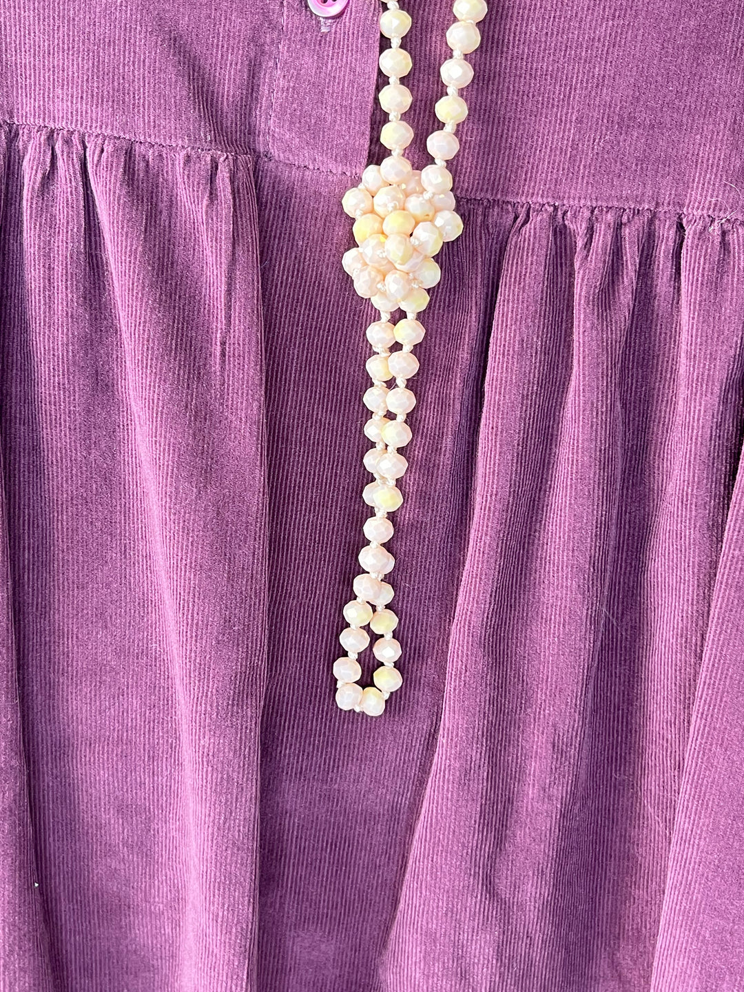 Cordkleid mit Stehkragen