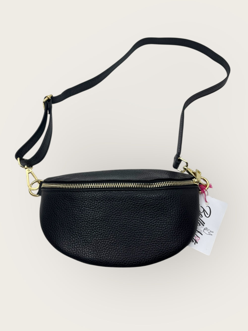 Crossbody-Tasche, schwarz-gold von Bella Vita - Mode &amp; Lifestyle
