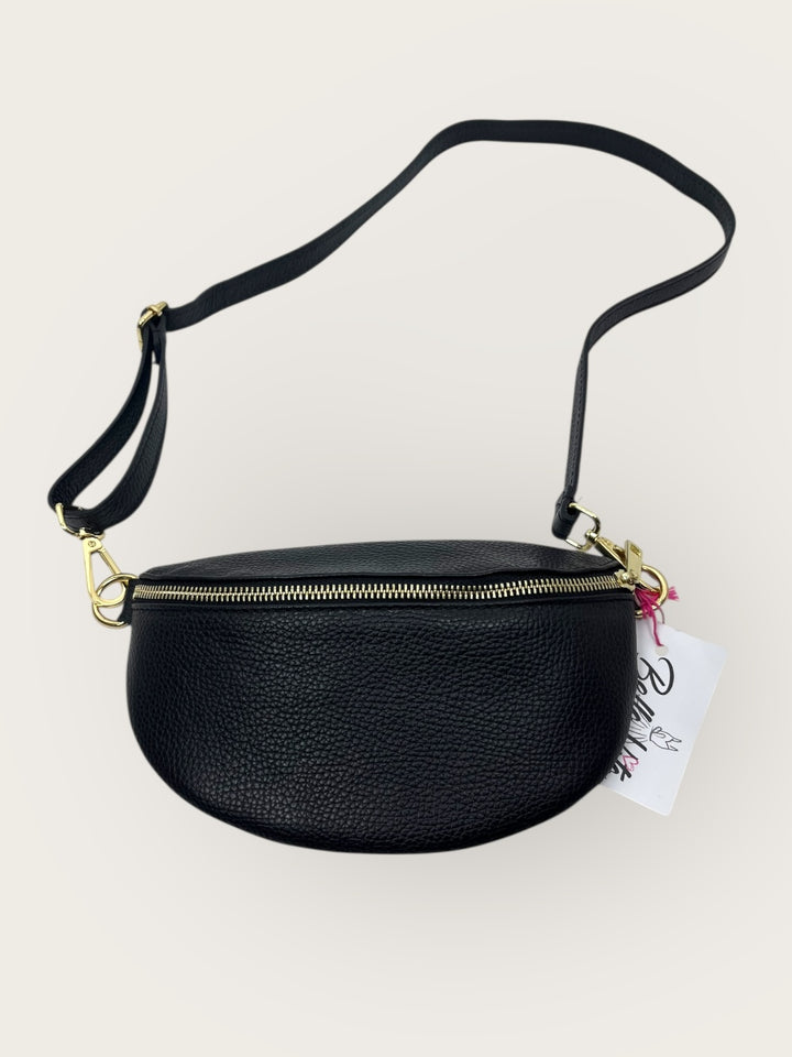 Crossbody-Tasche, schwarz-gold von Bella Vita - Mode &amp; Lifestyle