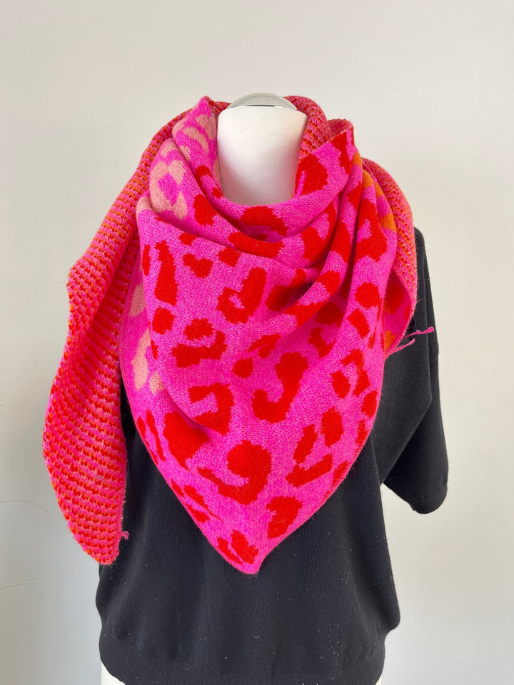 Dreiecksschal LEO, pink von Bella Vita - Mode &amp; Lifestyle