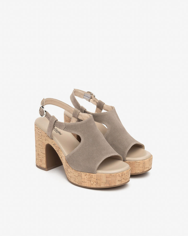 NeroGiardini Plateau-Sandalette, taupe