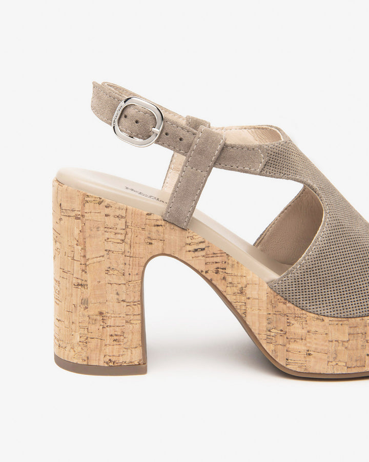 NeroGiardini Plateau-Sandalette, taupe