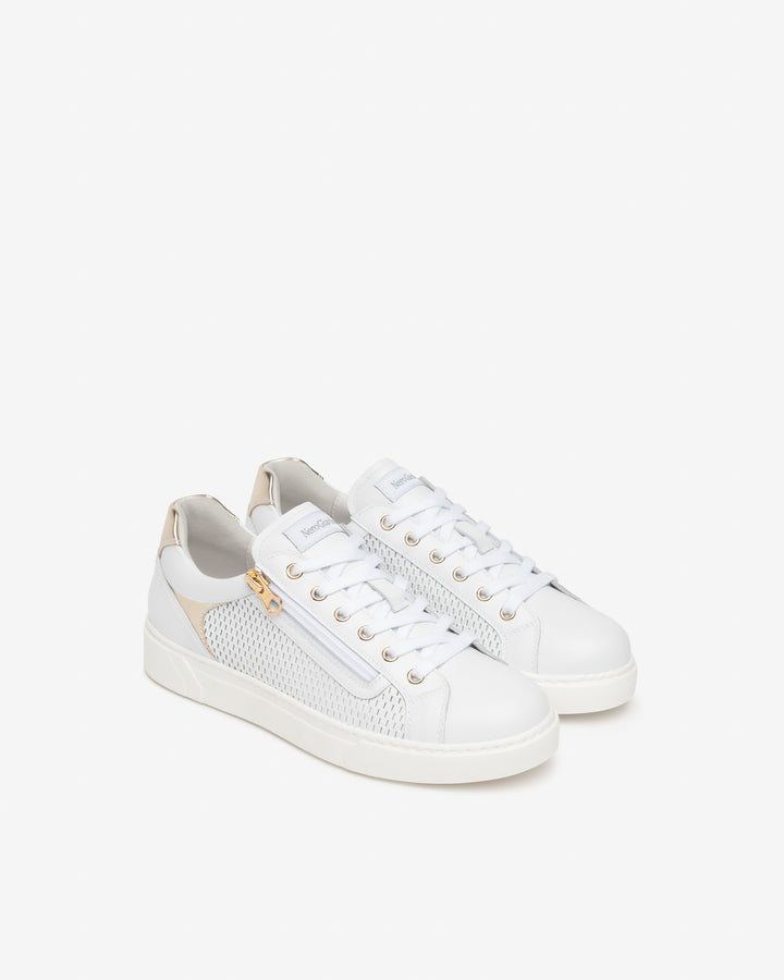NeroGiardini Sneaker mit Reißverschluss, weiß von Bella Vita - Mode & Lifestyle
