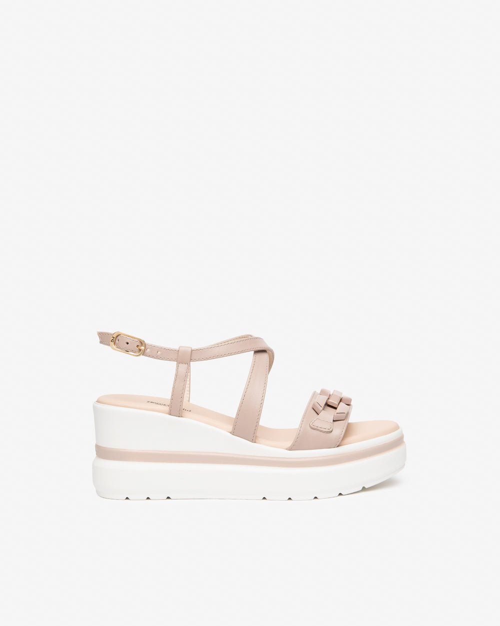 NeroGiardini Plateau-Sandalette mit Zierelement, altrosa von Bella Vita - Mode & Lifestyle