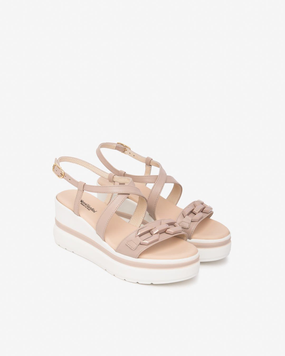 NeroGiardini Plateau-Sandalette mit Zierelement, altrosa von Bella Vita - Mode & Lifestyle
