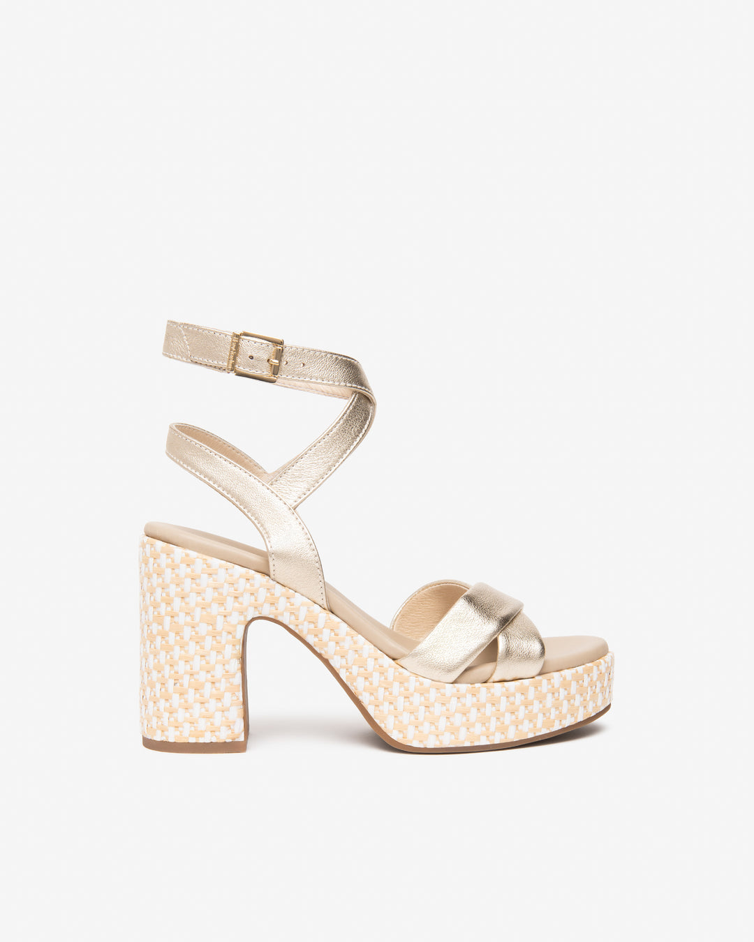 NeroGiardini Plateau-Sandalette, goldfarben von Bella Vita - Mode &amp; Lifestyle