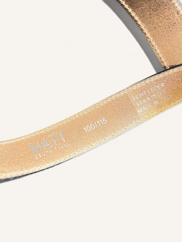 Echtledergürtel mit goldfarbener Schließe, cognac von Bella Vita - Mode &amp; Lifestyle