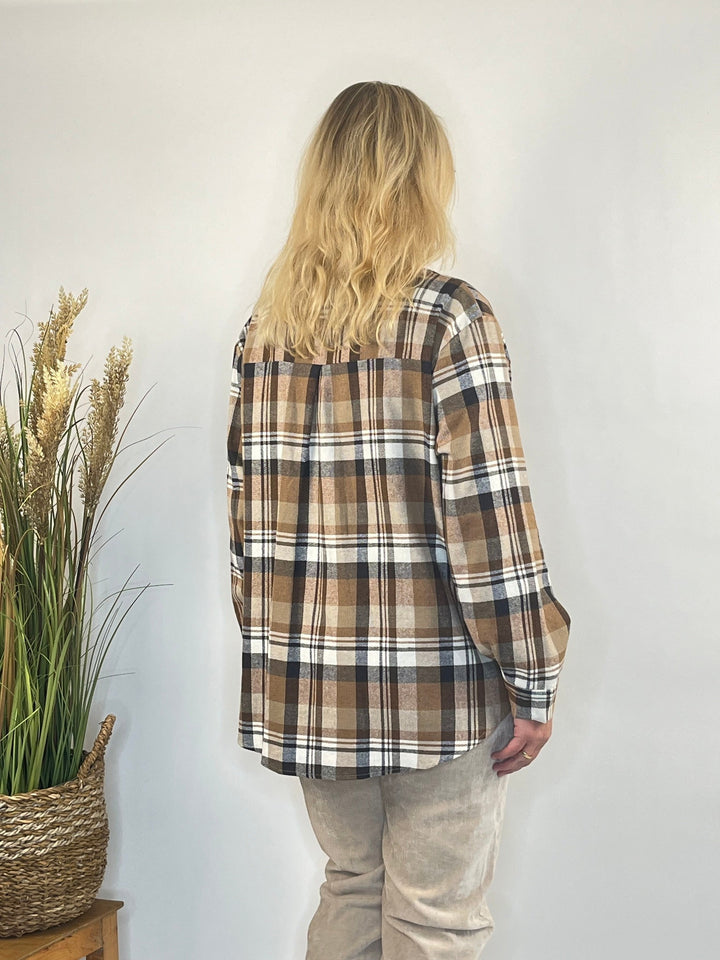 Flanellhemd, beige-ecru von Bella Vita - Mode &amp; Lifestyle