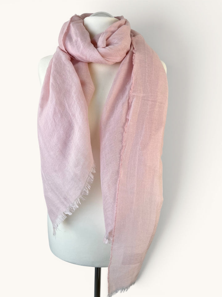 Fransenschal mit Leinen von Bella Vita - Mode &amp; Lifestyle