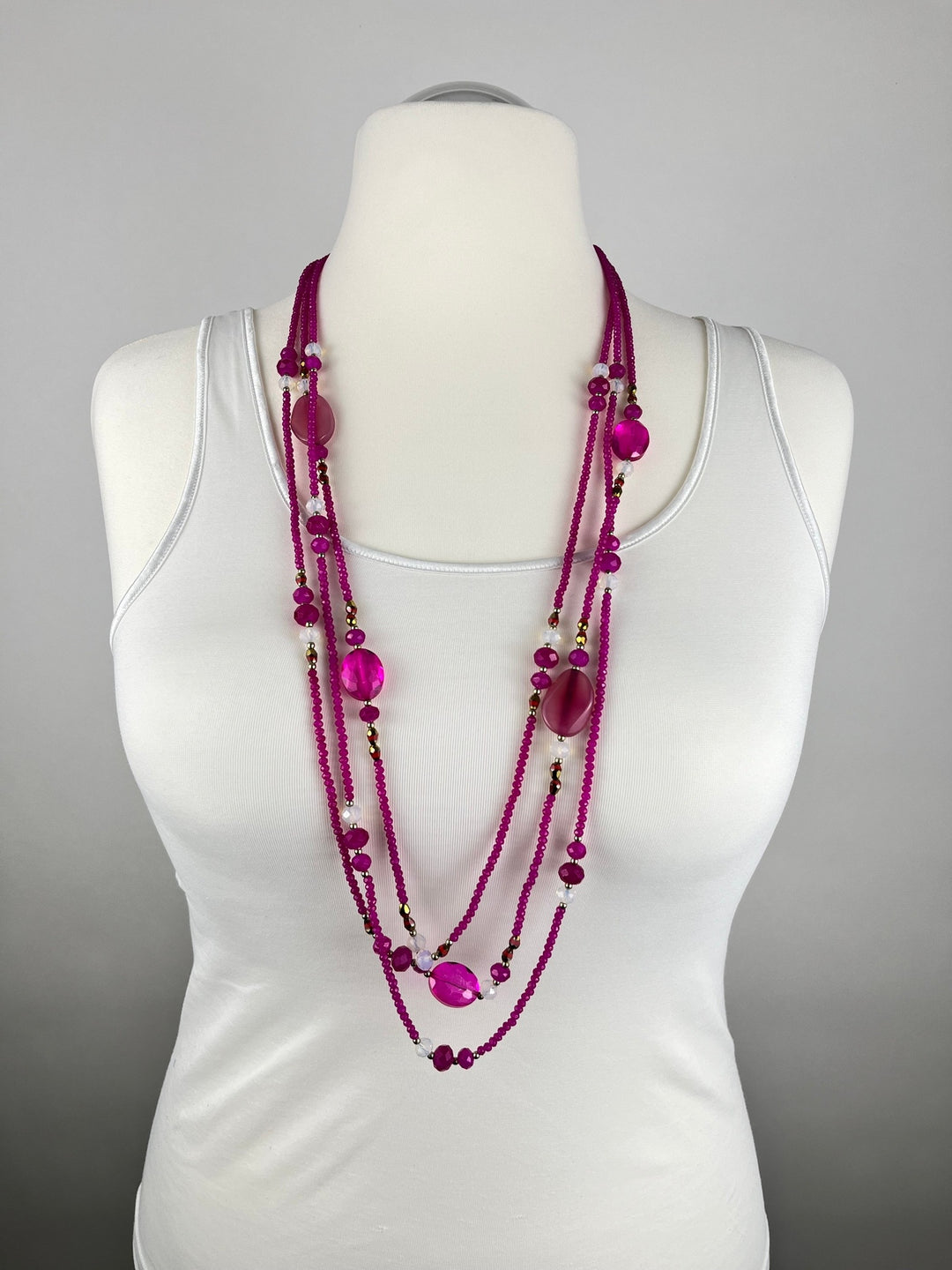 Glasperlenkette "Fuchsia Glam", pink von Bella Vita - Mode & Lifestyle