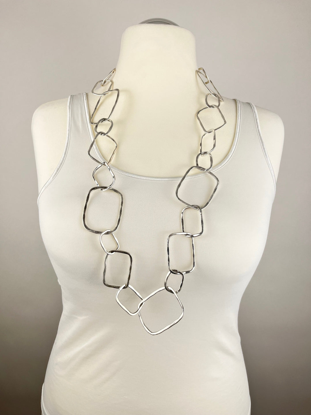 Gliederkette mattiert, silberfarben von Bella Vita - Mode & Lifestyle