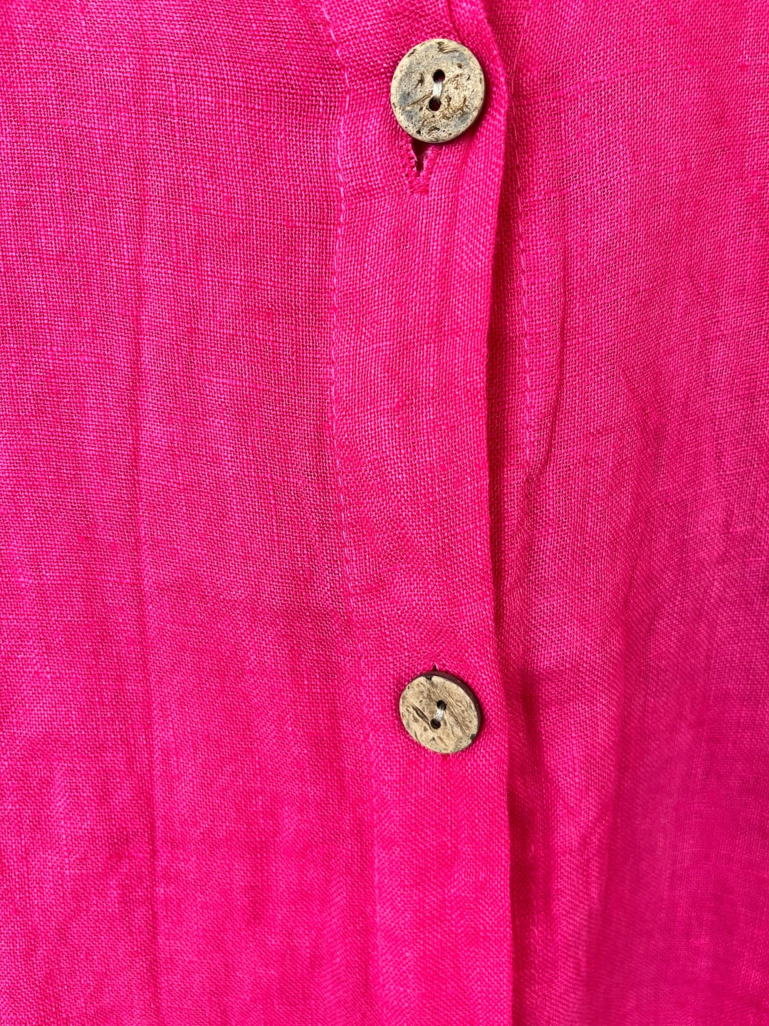 Hemdbluse aus Leinen, pink von Bella Vita - Mode &amp; Lifestyle