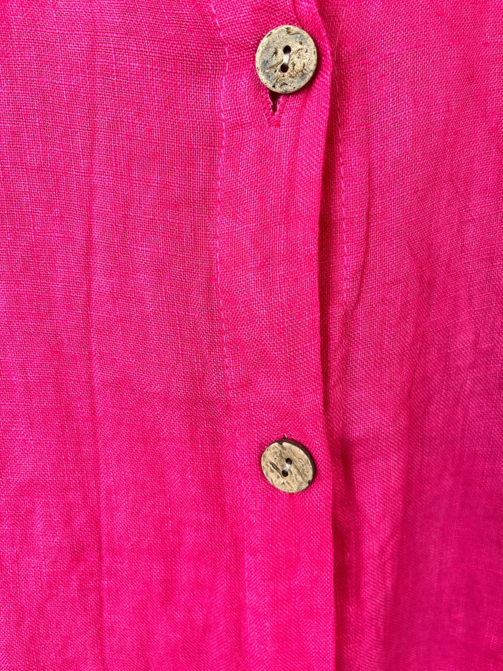 Hemdbluse aus Leinen, pink von Bella Vita - Mode &amp; Lifestyle