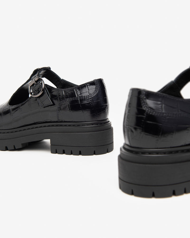 NeroGiardini Mary Jane Schuhe mit Riemen, schwarz