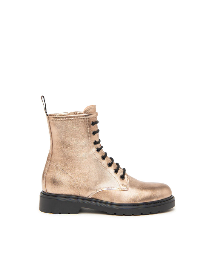 NeroGiardini Schnürboots, goldfarben