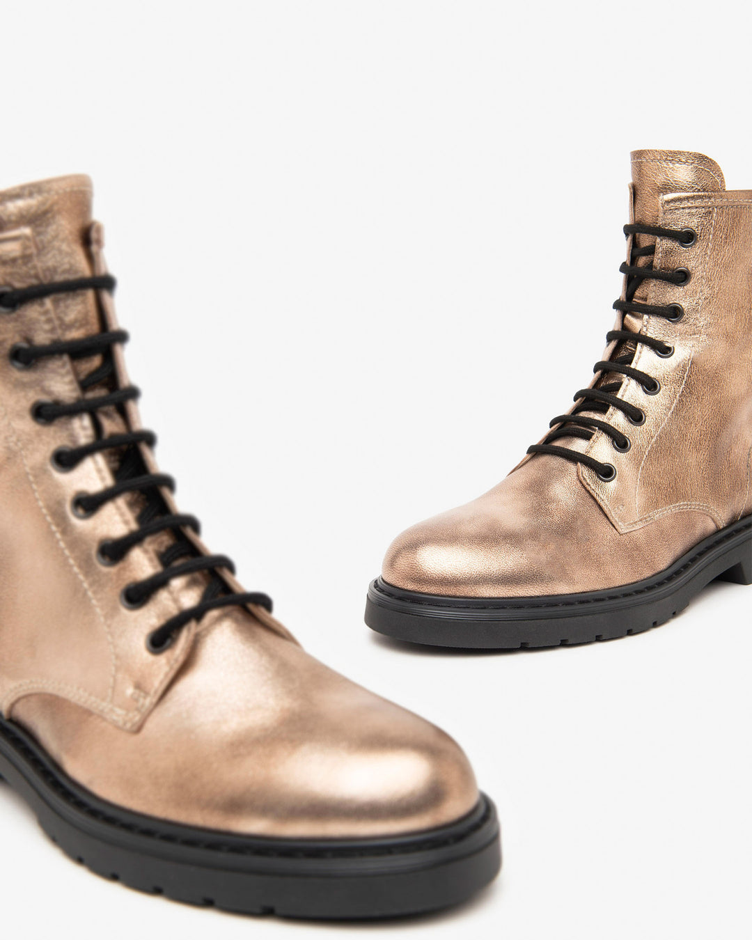 NeroGiardini Schnürboots, goldfarben