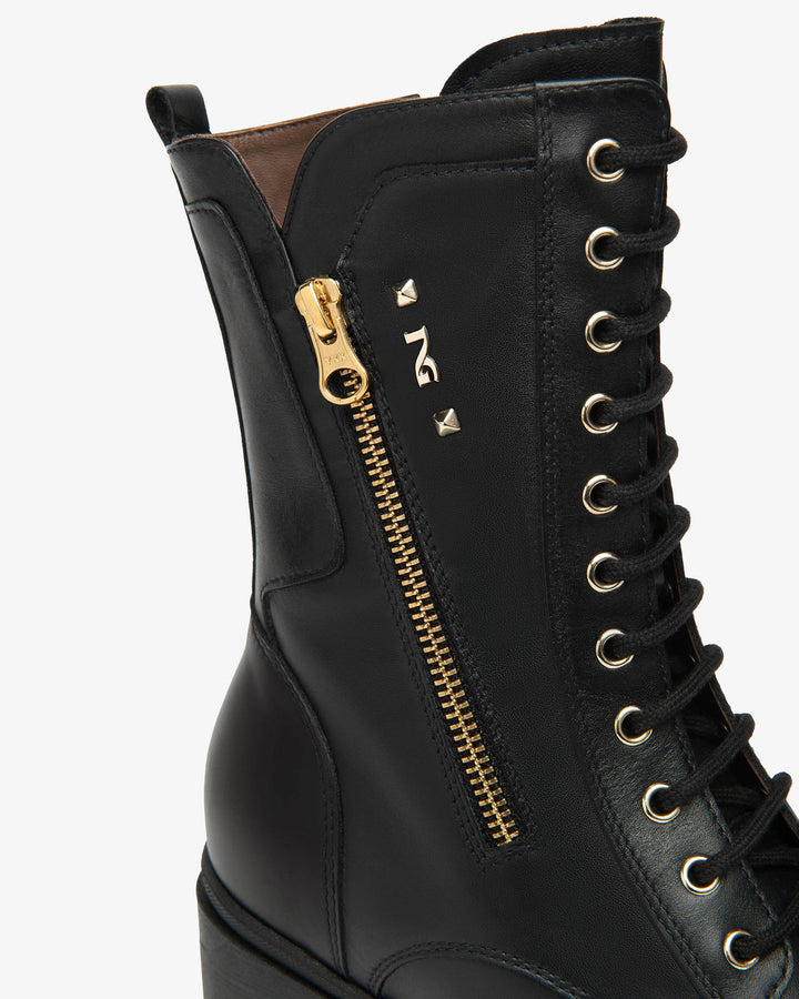 NeroGiardini Plateau-Stiefeletten, schwarz