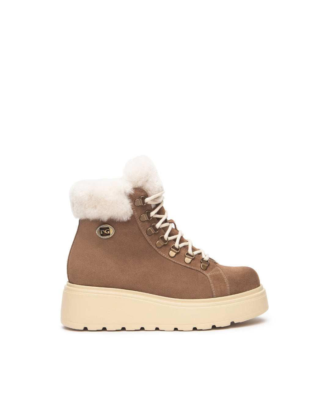 NeroGiardini Lammfellboots, braun