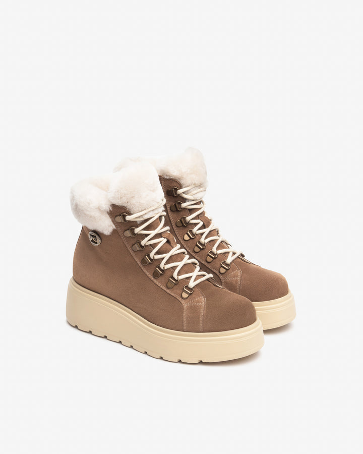NeroGiardini Lammfellboots, braun