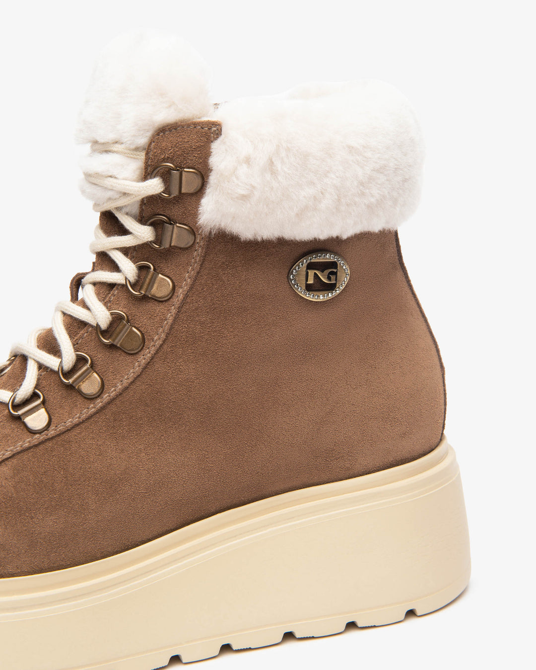 NeroGiardini Lammfellboots, braun
