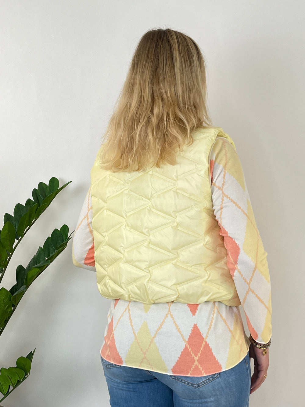 Steppweste Spring Vibes, vanillegelb von Bella Vita - Mode & Lifestyle