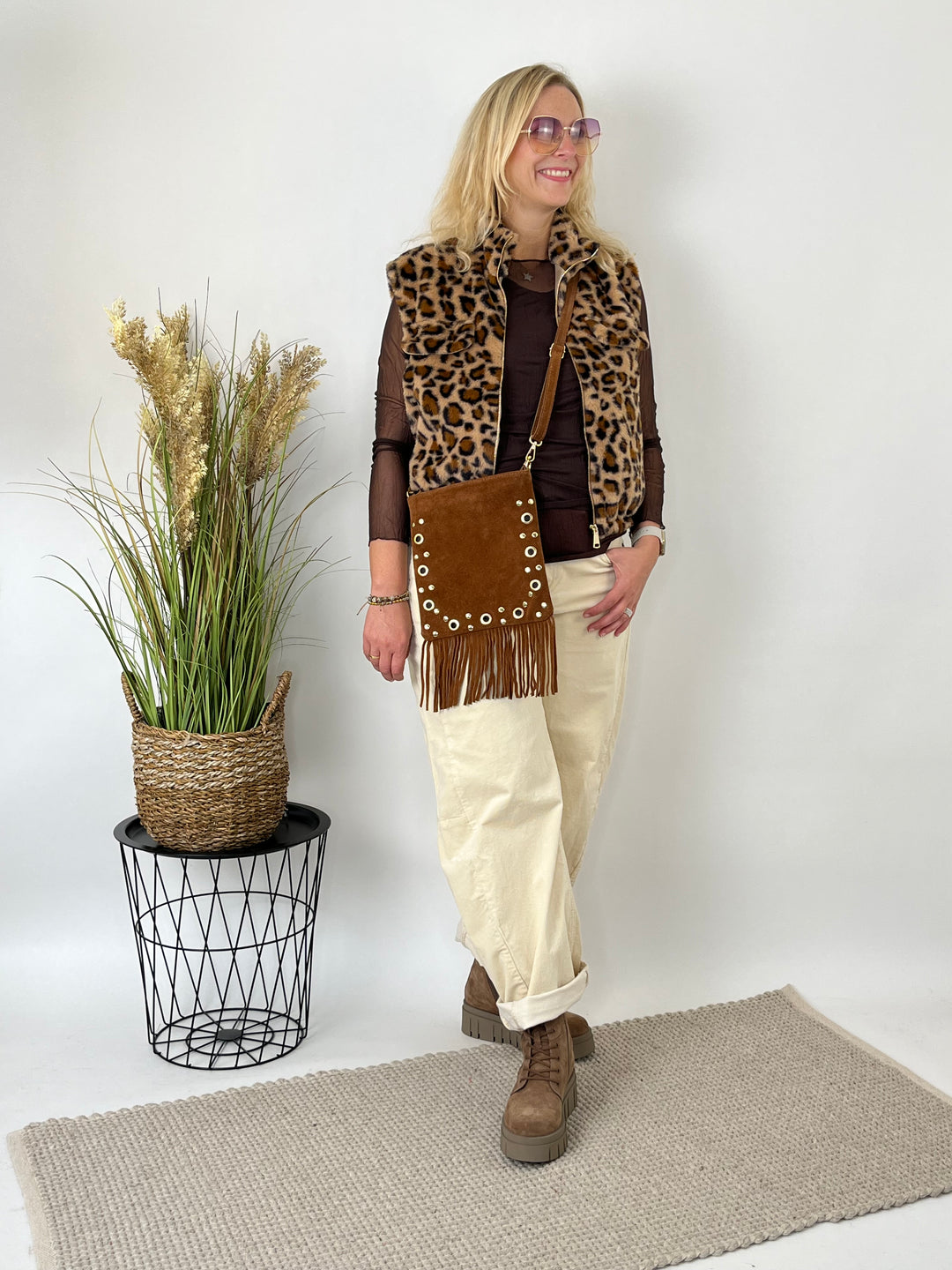 Barrel Cordhose, beige